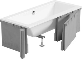 Mexen X-ST, polystyrénový plášť na obdĺžnikovú vaňu 120-150 x 70-90 cm, biela, 55020-00