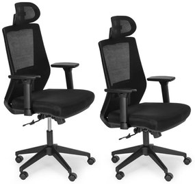 Ergonomická kancelárska stolička s priedušným operadlom a opierkou hlavy