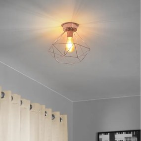 Eglo 79256 - Prisadený luster BYRON 1xE27/60W/230V medená