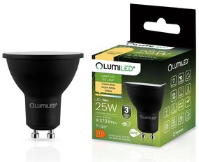 Žiarovka LED GU10 3W 270LM 120ST. CB blacka