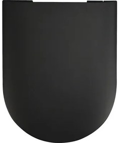 WC kombi Jungborn FLORIEL ONE 64 bez splachovacieho kruhu vč. WC dosky SWN321 (MATT BLACK)