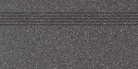 Schodovka Rako Taurus Granit čierna 30x60 cm mat TCPSE069.1