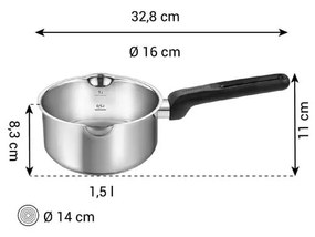 Antikoro rajnica na indukciu 1,5 l Brava – Tescoma