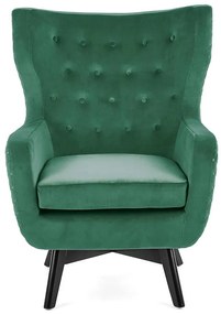 Kreslo Marvel zelená/čierna