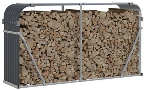 Držiak na polená antracitový 180x45x100 cm pozinkovaná oceľ