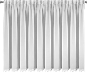 ZÁCLONA NA PÁSKE LILI 400X145 CM BIELA