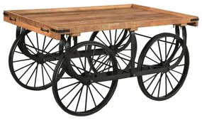 furniture-nabytek.cz - Masívny nočný stolík z mangového dreva, lakovaný, hnedý – 150×94×80 cm