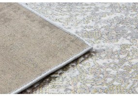Moderný koberec DE LUXE 2081 ornament vintage - Štrukturálny zlato / krém Veľkosť: 180x270 cm
