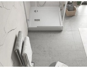 Mexen Flow+, štvorcová sprchová vanička 70 x 70 cm, biela lesklá, 46S107070H