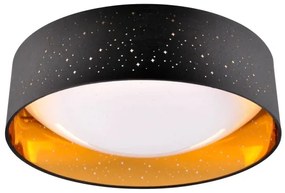 LED Stropné svietidlo TULUZA LED/24W/230V pr. 40 cm čierna