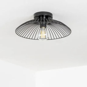 Brilagi - LED prisadený luster CERIA WIRE 1xE27/40W/230V pr. 38 cm čierna