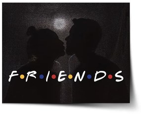 Sablio Plagát Seriál Priatelia FRIENDS Bozk - 90x60 cm
