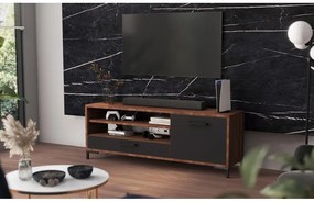 TV skrinka/stolík Cascade  (orech + čierna). Vlastná spoľahlivá doprava až k Vám domov. 1098748