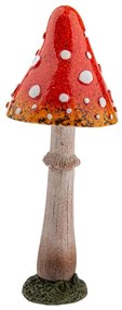 Jesenná dekoratívna huba Muchotrávka, 23 cm,polyrezín