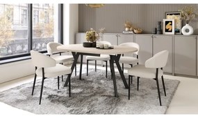 Jedálenský stôl ARTUR béžový/čierny