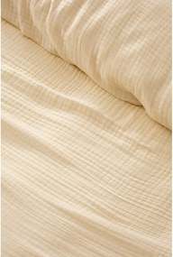 Krémový mušelínový pléd 220x250 cm Muslin – Mijolnir
