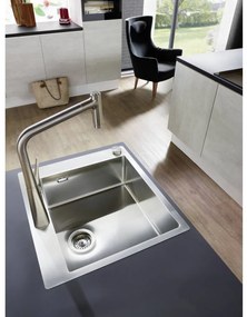 Hansgrohe S71 - Nerezový drez 450 vstavaný s otvorom na batériu, nerez 43301800