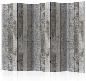 Paraván - Concrete Timber II [Room Dividers] Veľkosť: 225x172, Verzia: Jednostranný