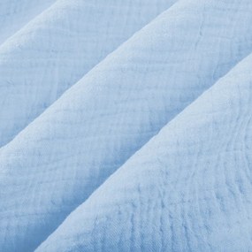 Biante Mušelínová obliečka na vankúš MSN-086 Bledo modrá 60 x 60 cm