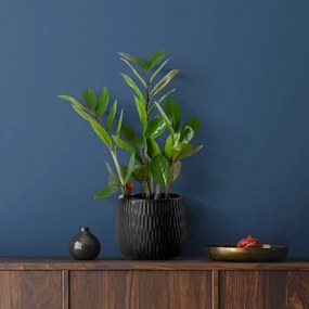 KERAMICKÝ KVETINÁČ (FI) 14X12 CM ČIERNA