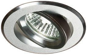 CLX Podhľadové stropné bodové osvetlenie TOLEDO, 1xMR16, 50W, 8,2cm, okrúhle, strieborné