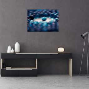 Obraz - Modré guličky (70x50 cm)