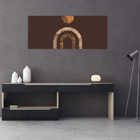 Obraz - Oranžové oblúky N⁰1 (120x50 cm)
