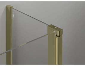 Mexen, Mexen Mist Duo výklopný sprchový kút 100 x 95 cm, transparentný, zlatý - 8A4-100-095-50-00