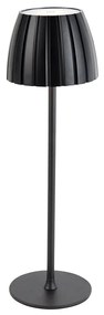 Stolná lampa čierna 3-stupňová stmievateľná v Kelvinoch nabíjateľná - Dolce