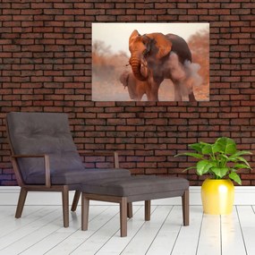 Obraz - Veľký slon africký (90x60 cm)