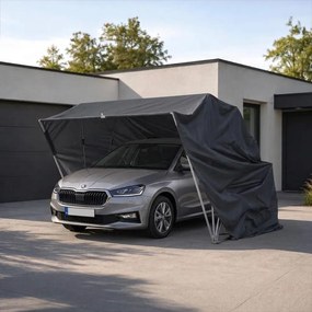 Sklápacie krytie na automobil Avenberg SHELL 5.5 x 2.5 m čierna