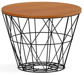 Okrúhly konferenčný stolík STILO, priemer 60 cm, čerešňa