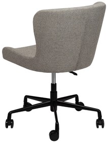 GLAM ČALÚNENÁ OFFICE STOLIČKA pebble earth/black