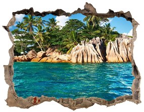 Nálepka fototapeta 3D výhled Tropický ostrov nd-k-82172236