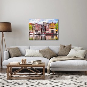 Obraz - Amsterdam, tanečné domy (70x50 cm)