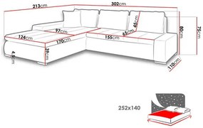 Rohová sedacia súprava Hesron  (tmavozelená). Vlastná spoľahlivá doprava až k Vám domov. 1122242