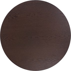 Kávový stolík Corbi 80 cm do obývačky - tmavý orech / čierny mat