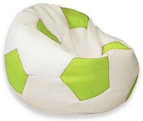 Sedací vak malá bielo limetková futbalová lopta TiaHome