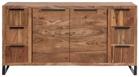furniture-nabytek.cz - Masívny podstavec pod umývadlo Sydney Light II z akácie, lakovaný, hnedý