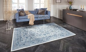 Kusový koberec Imagination 104219 Sapphire / Blue z kolekcie Elle, 120x160, modrá, chodba / predsieň, ELLE Decoration