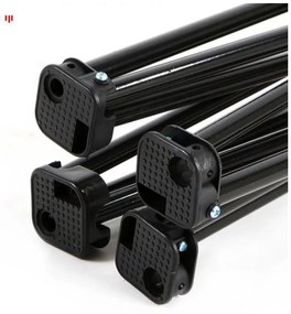 Skladacia rybárska stolička s praktickým puzdrom čierna