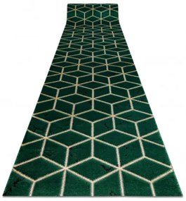 Behúň EMERALD exkluzívny 1014 glamour, styl kocka zelený/zlatý