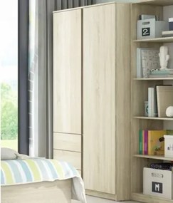 Šatníková skriňa Carlos, dub sonoma, 100 cm%