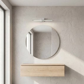 Toolight Toolight, LED nástenné svietidlo, 40cm, 8W, 4000K, 1000lm, SWE040-1W, chrómová, OSW-20140