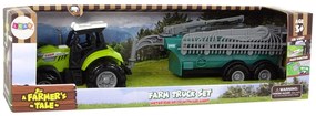 LEAN TOYS Zelený traktor postrekovač