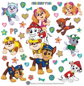 Samolepiaca dekorácia Paw Patrol Friendship Fun, 30 x 30 cm