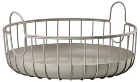 Drôtený kovový košík ø 38x18 cm Inu – Zone