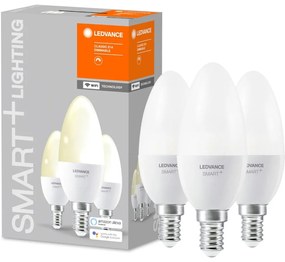 3PAK LED žiarovka E14 B35 5W 470lm 2700K Warm LEDVANCE SMART+ WiFi Dimmable