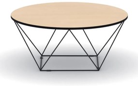 Okrúhly konferenčný stôl WIRE, priemer 105 cm, buk