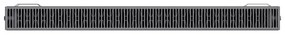 Mexen, panelový radiátor Mexen Line CL22 600 x 800 mm, bočné pripojenie, 1266 W, antracit - W422L-060-080-66